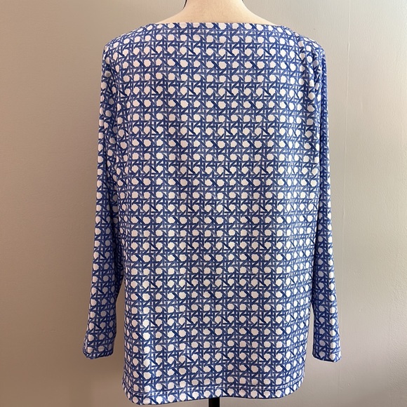 Vineyard Vines UPF Marlin Long Sleeve Boatneck Tee XL - Picture 3 of 7